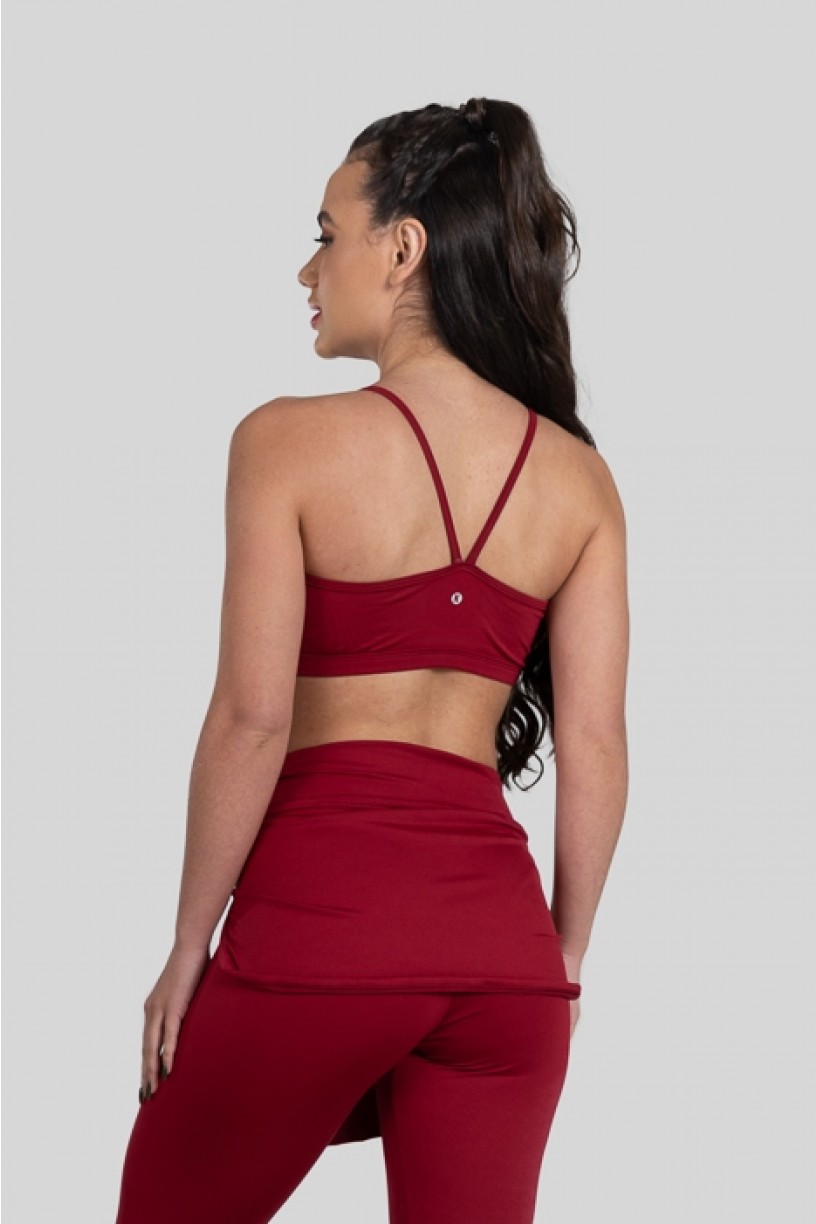Top de Alcinha de Poliéster (Vinho) | Ref: K3178-D