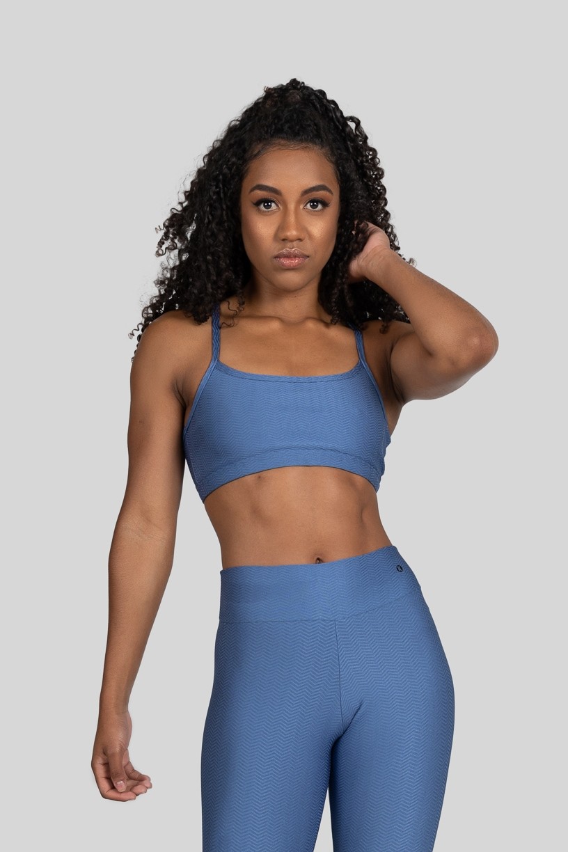 Top de Alcinha Ziggy (Azul)  Ref K3199-B