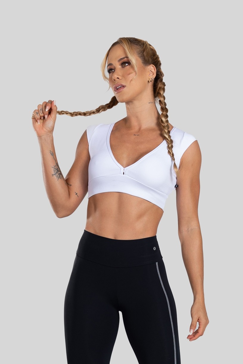 Top de Manguinha (Branco) | Ref: K3118-C