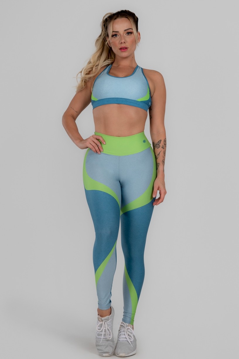 Top Estampa Digital Cruzado nas Costas (Young Neon) | Ref: K3000-A