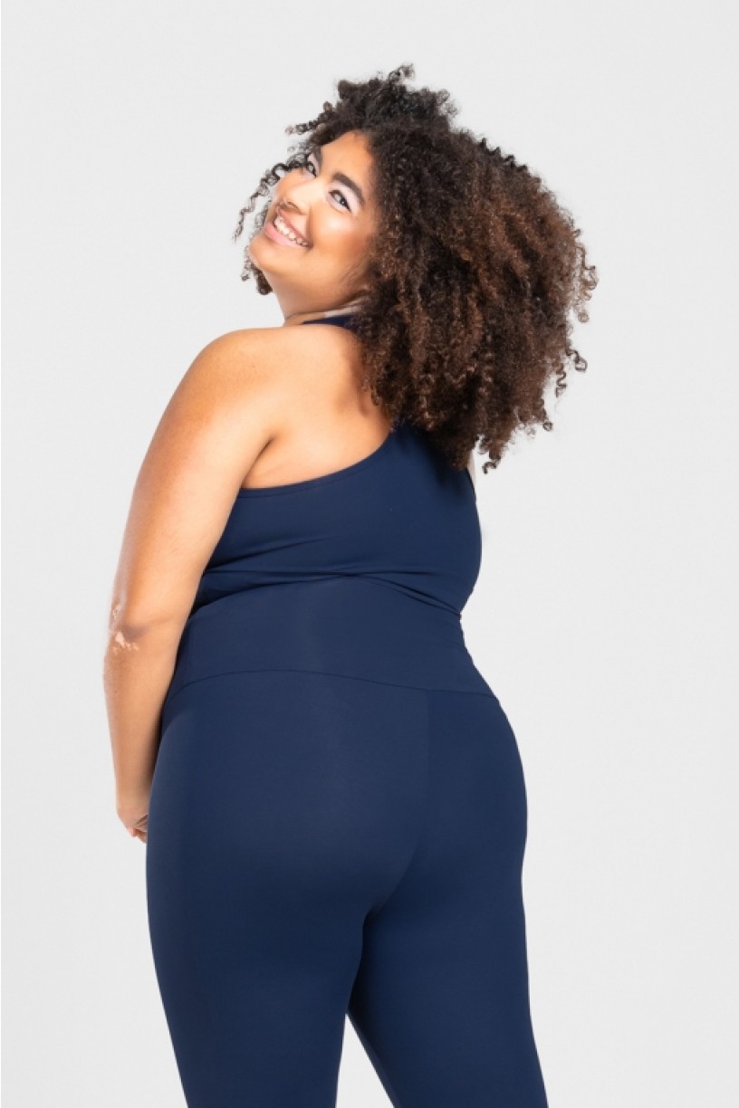 Top Nadador Básico Plus Size (Azul Marinho) | Ref: KP3079-B