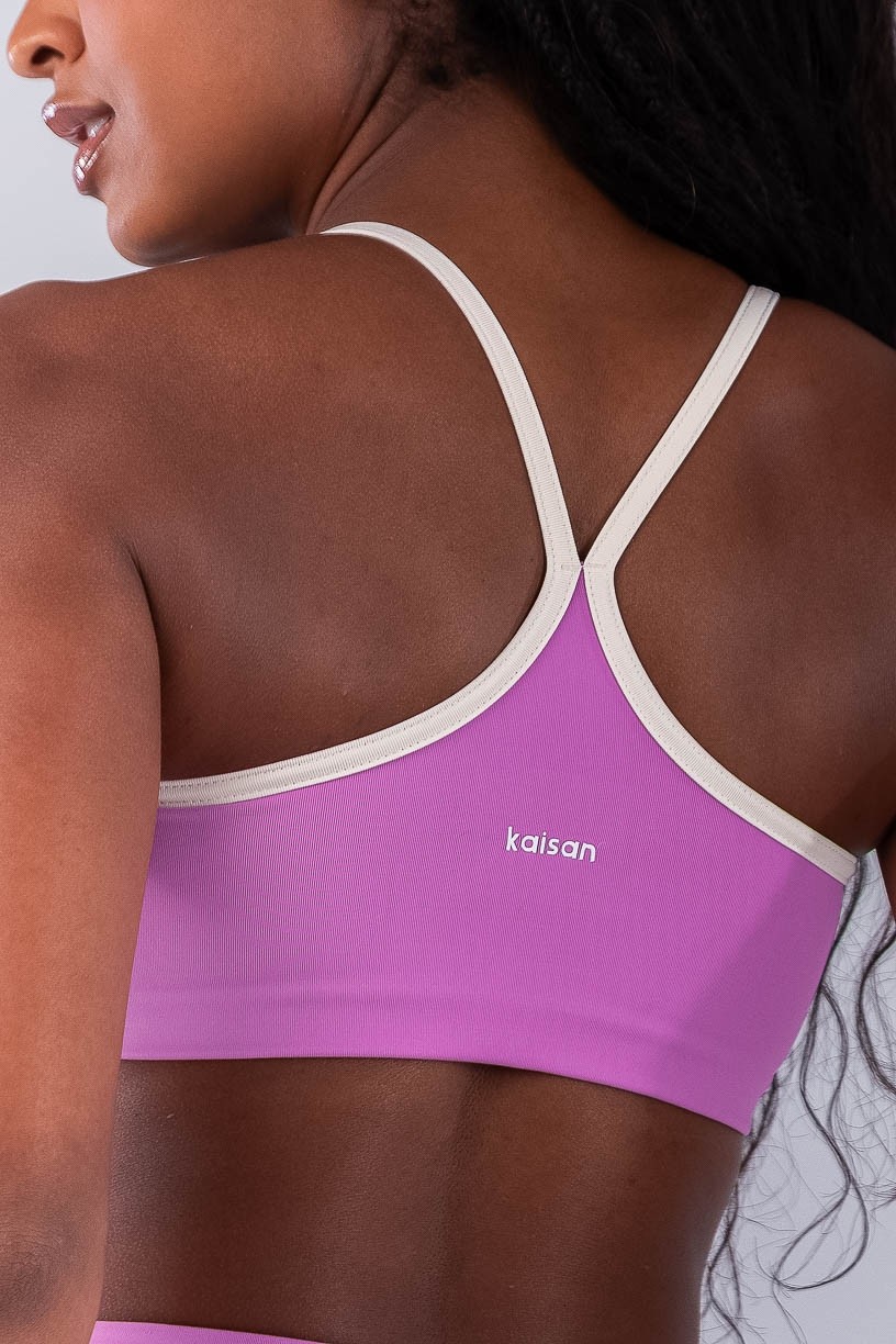 Top Nadador com Alças Contrastantes (Aurora / Off-White) | Ref: K4481-B
