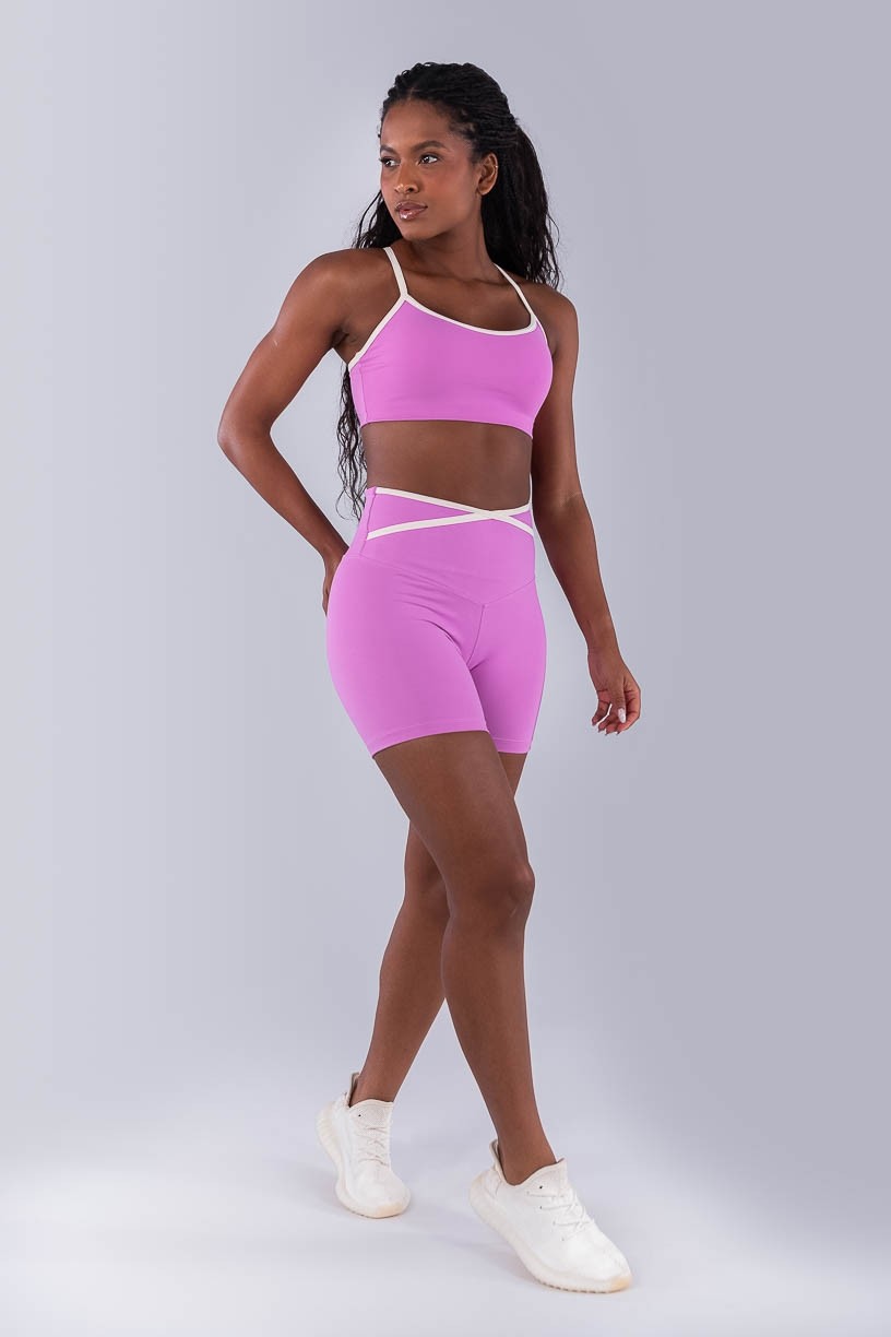 Top Nadador com Alças Contrastantes (Aurora / Off-White) | Ref: K4481-B