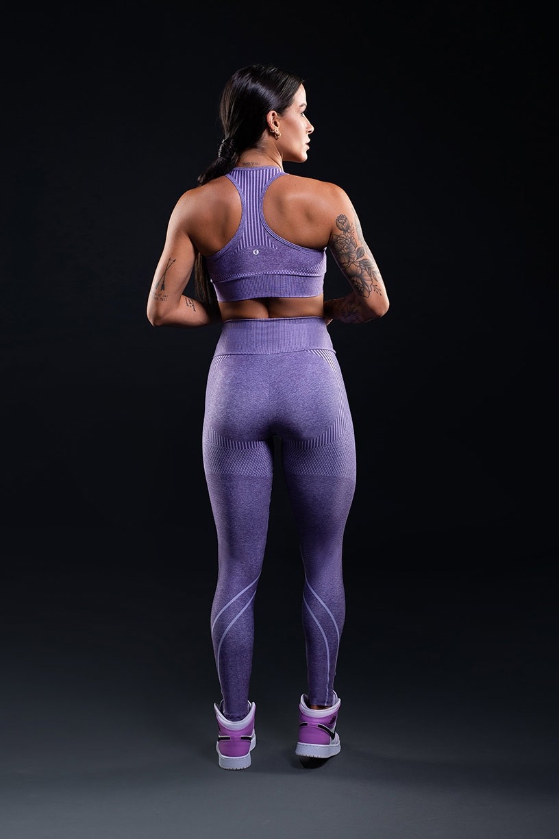 Top Nadador Estampa Digital com Viés (Purple Curves)  Ref K3267-B
