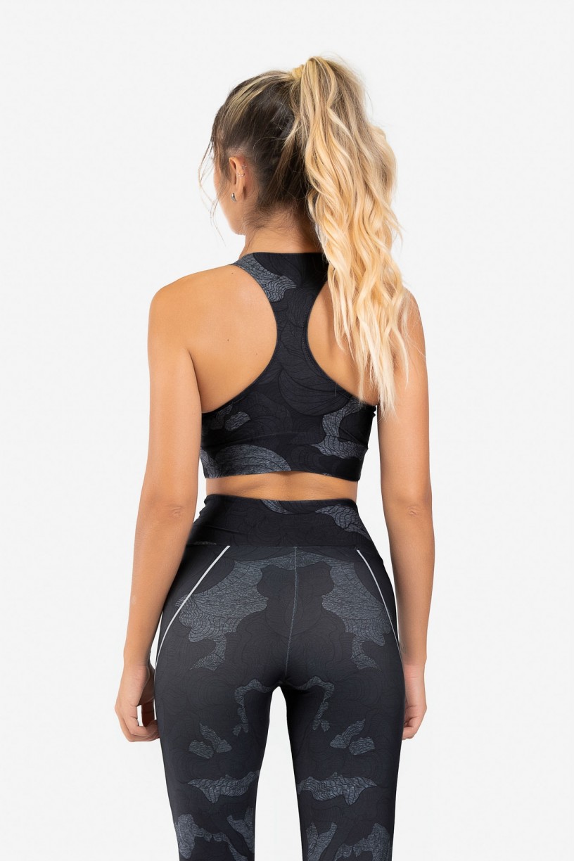 Top Nadador Fitness Estampa Digital Abstract Waves | Ref: GO184