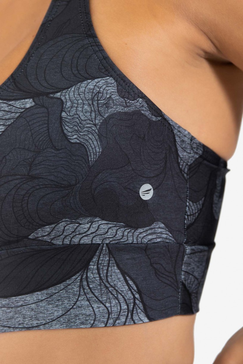 Top Nadador Fitness Estampa Digital Abstract Waves | Ref: GO184