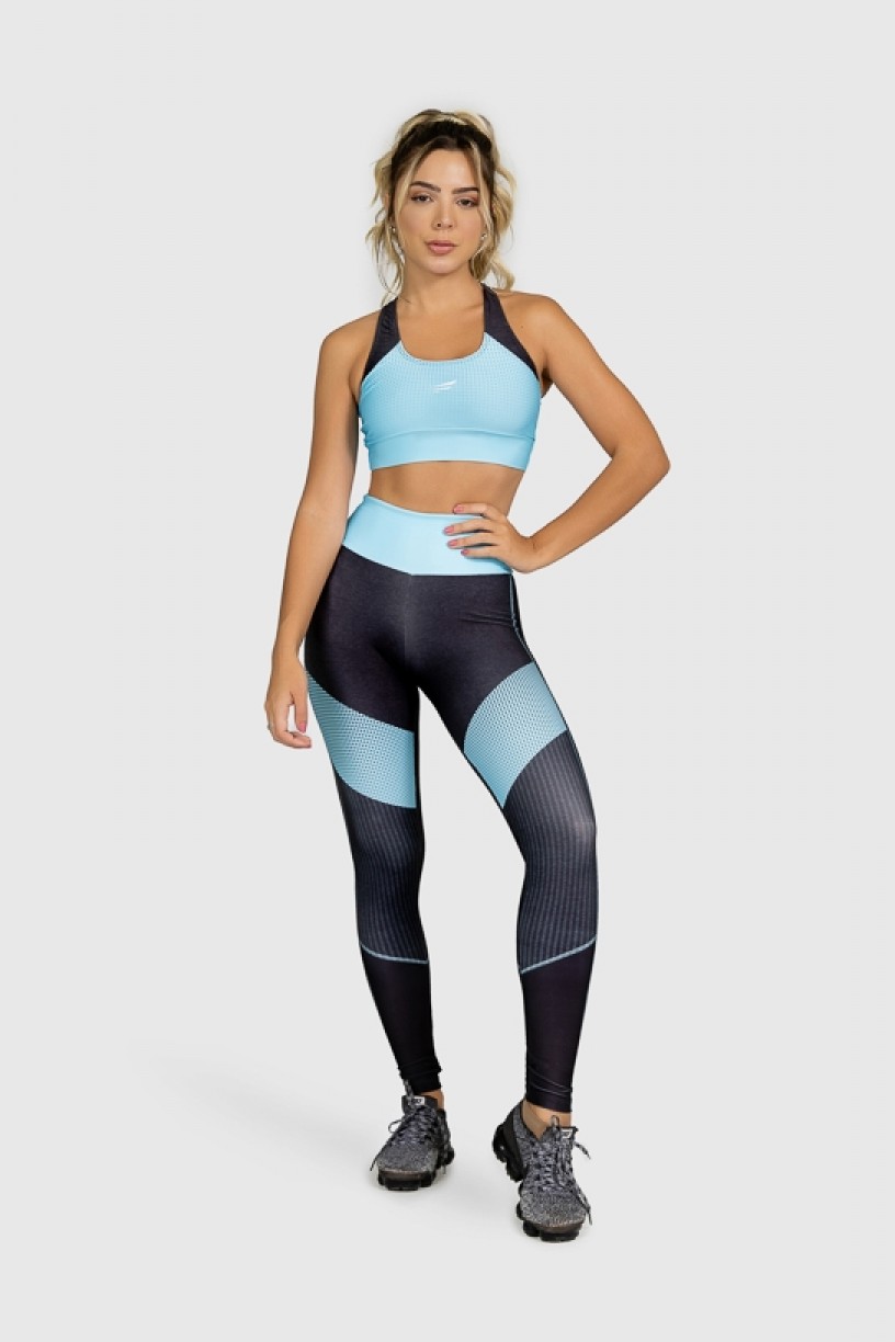 Top Nadador Fitness Estampa Digital Blue Points | Ref: GO277