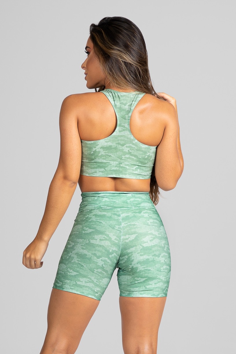 Top Nadador Fitness Estampa Digital Camouflaged Green | Ref: GO182-B