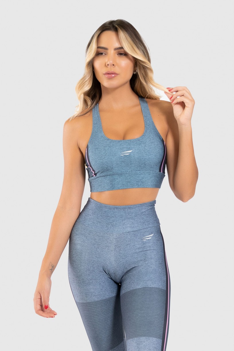Top Nadador Fitness Estampa Digital Crossing Colors | Ref: GO319