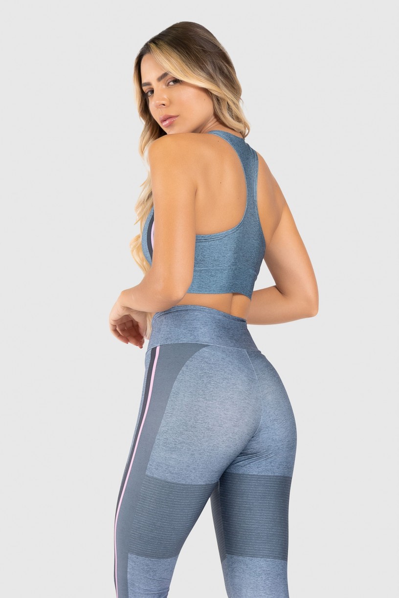 Top Nadador Fitness Estampa Digital Crossing Colors | Ref: GO319