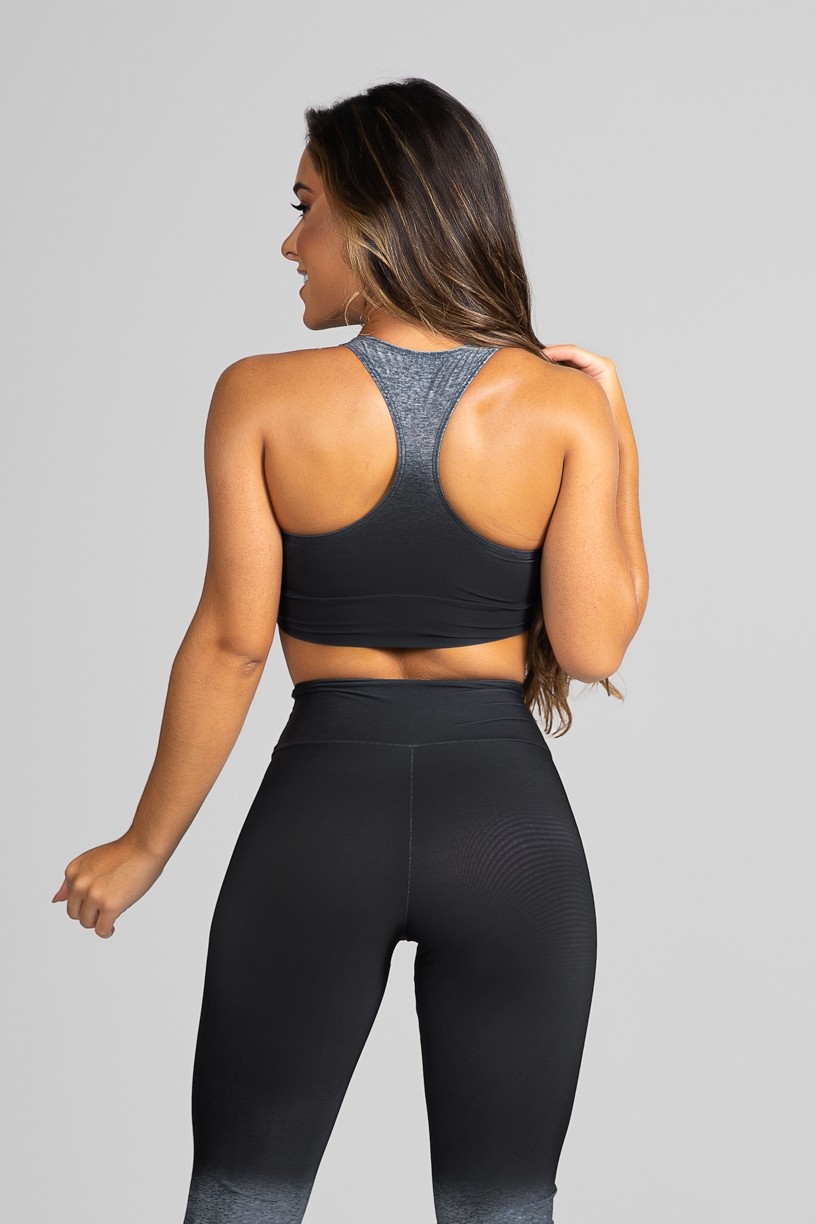 Top Nadador Fitness Estampa Digital Gray Gradient | Ref: GO302