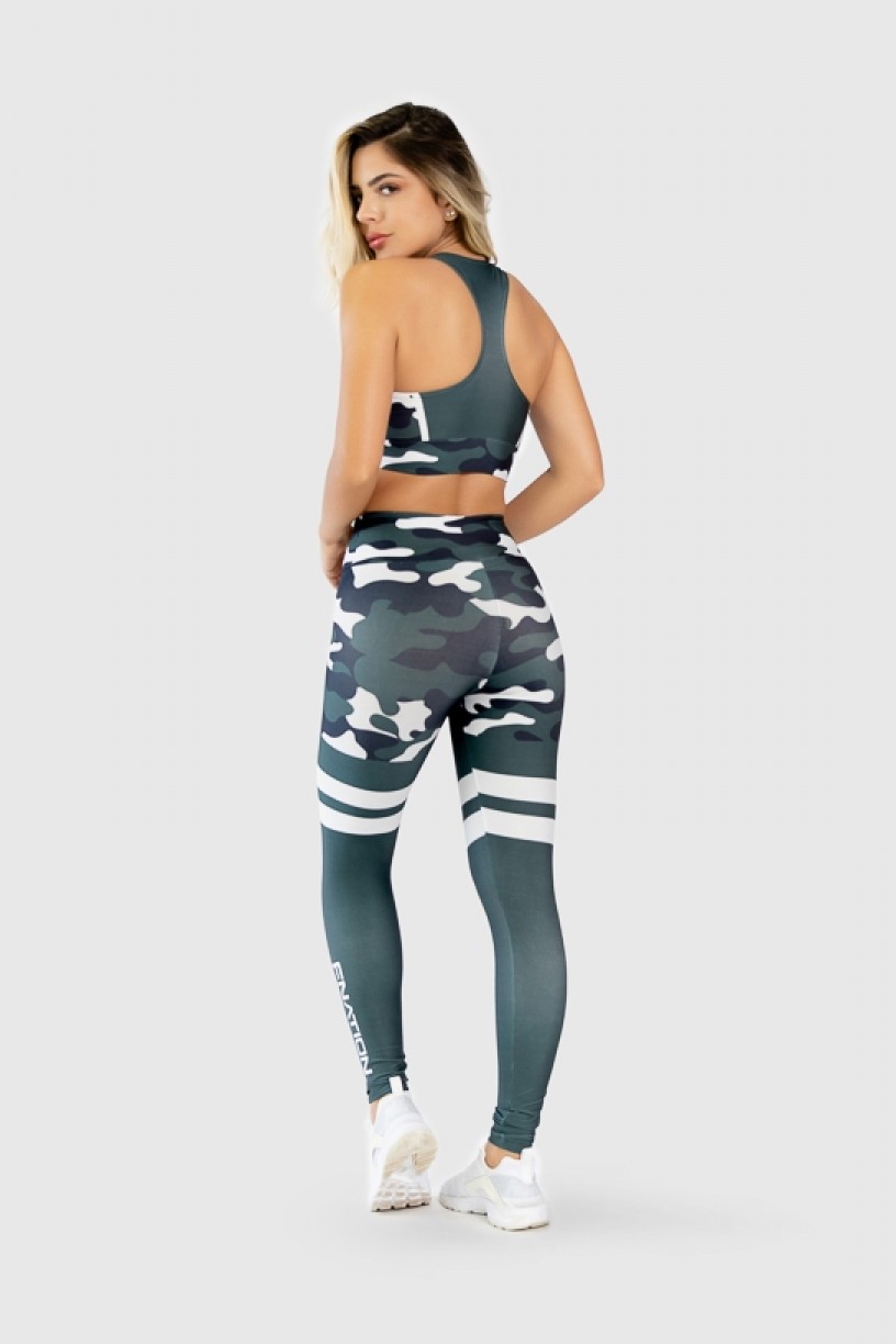 Top Nadador Fitness Estampa Digital Green Camo | Ref: GO261