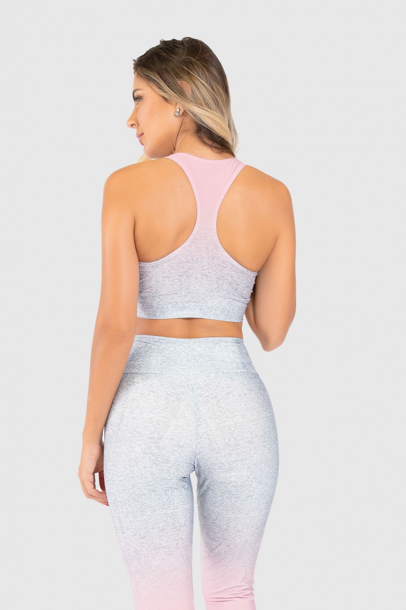 Top Nadador Fitness Estampa Digital Pinking Mix | Ref: GO304