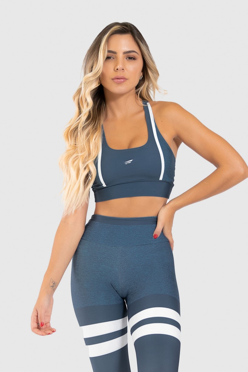 Top Nadador Fitness Estampa Digital United Lines | Ref: GO320