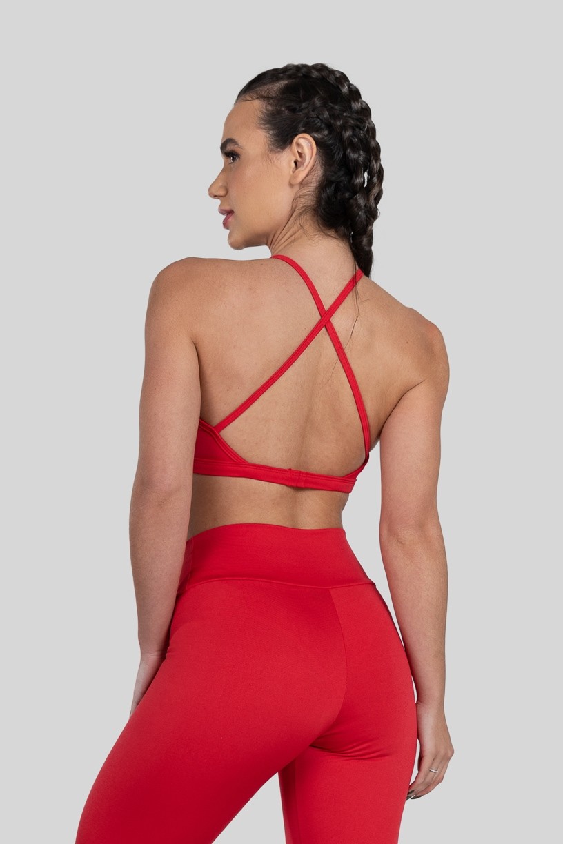 Top Strappy de Poliéster (Vermelho) | Ref: K3179-A