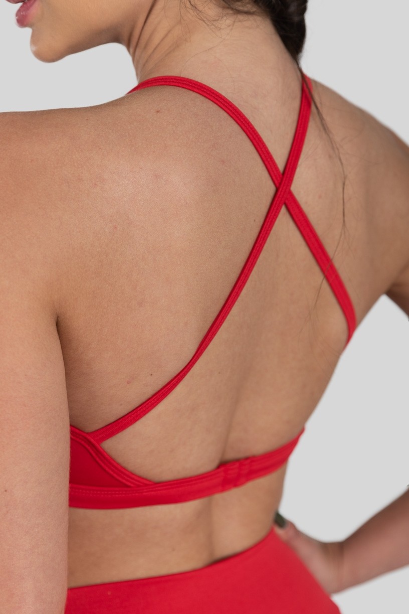 Top Strappy de Poliéster (Vermelho) | Ref: K3179-A