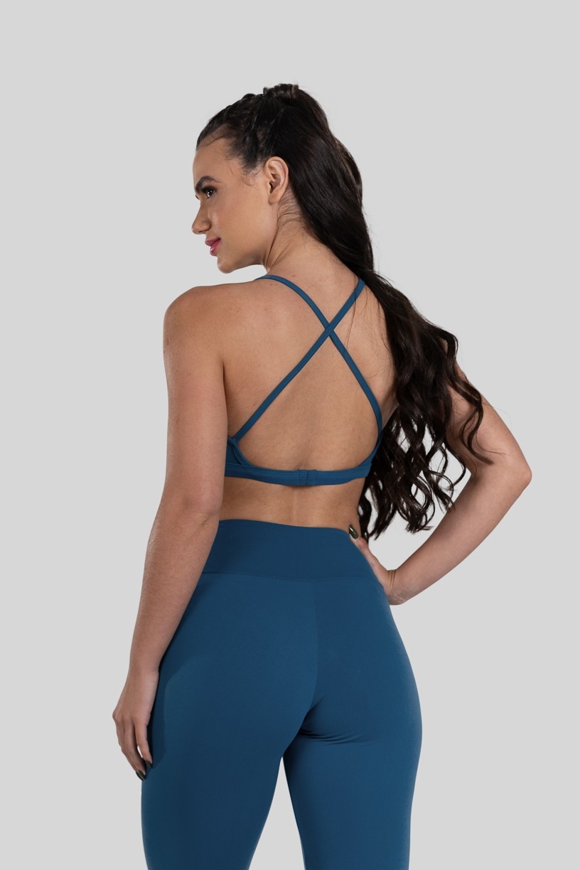 Top Strappy de Poliamida (Azul)  Ref K3184-C
