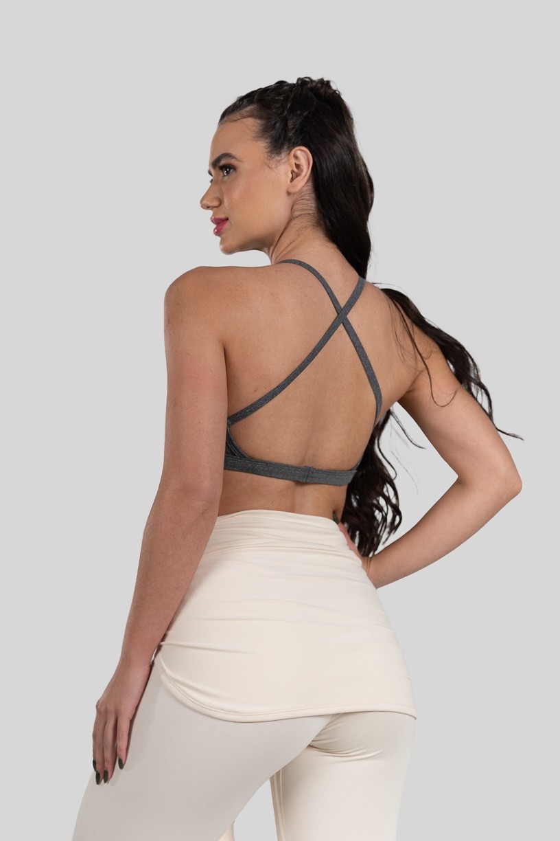 Top Strappy Mescla (Cinza) Ref K3176-A 