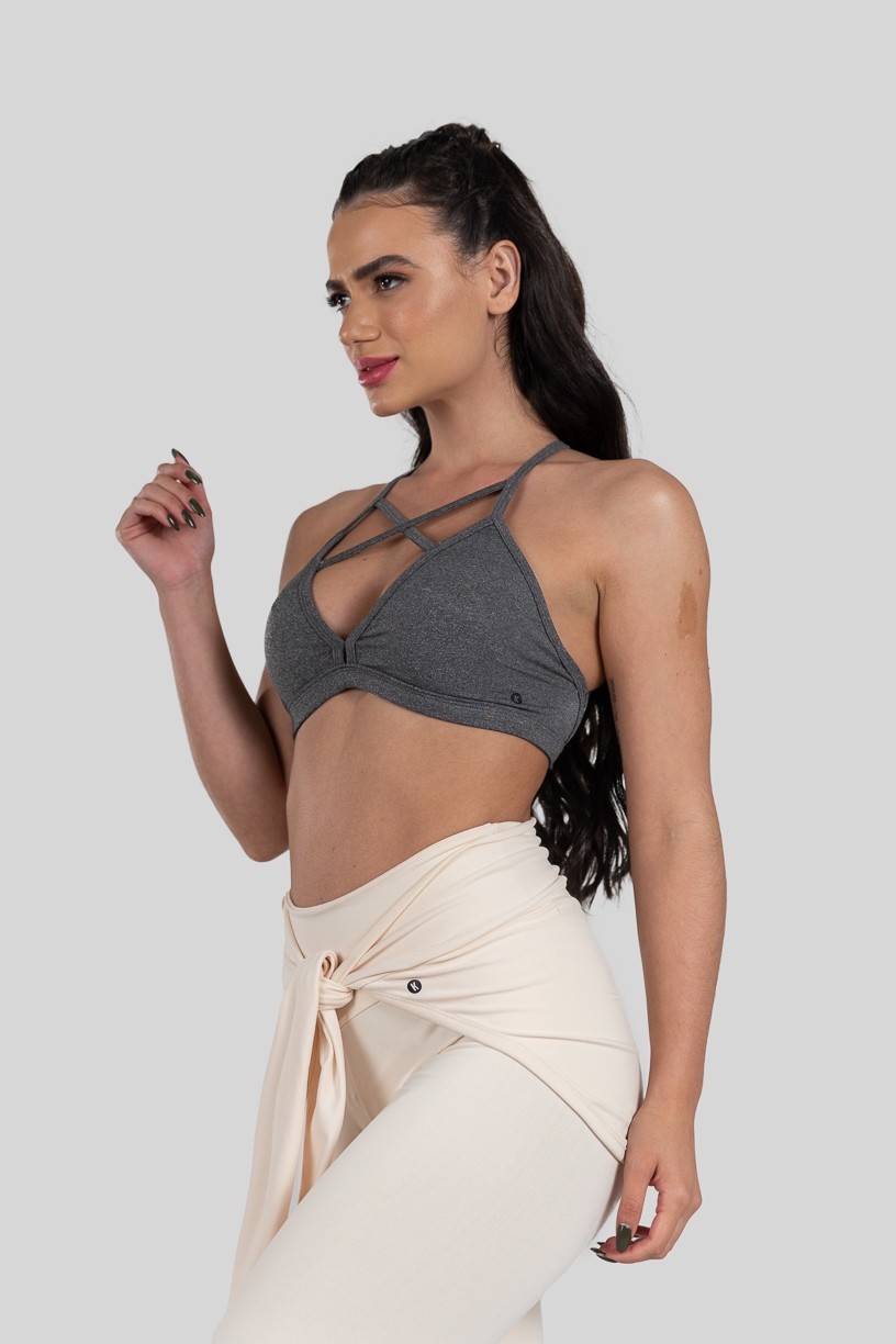 Top Strappy Mescla (Cinza) Ref K3176-A 