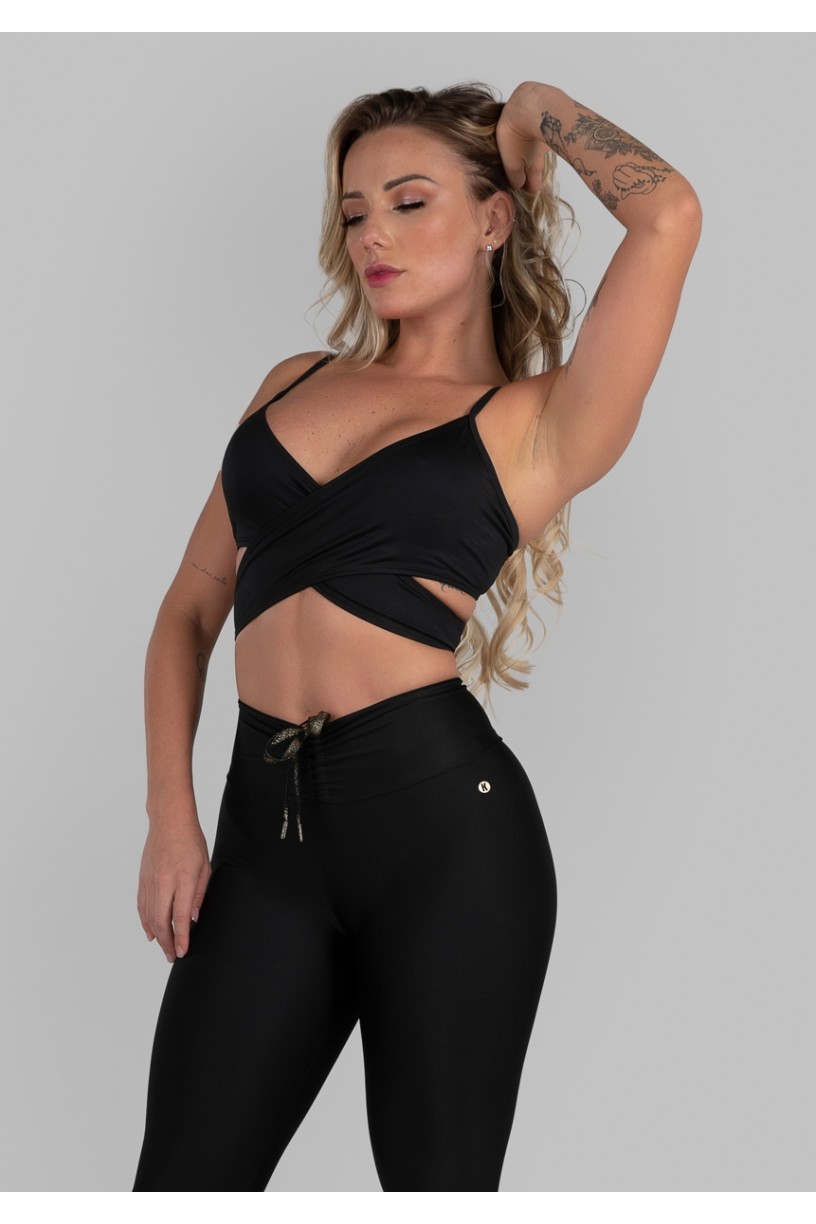 Top Transpassado com Regulagem (Preto) | Ref: K2987-A