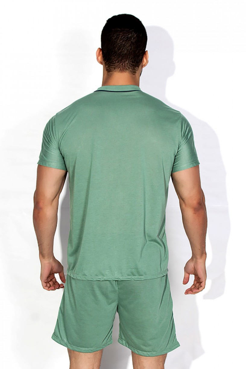 Pijama Mas. de Botão 168 (Verde) 