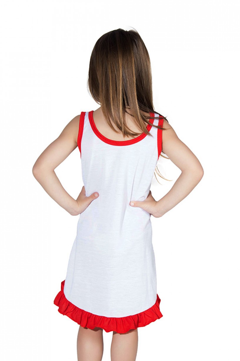 Camisola Infantil 060 (Vermelha com gatinho)