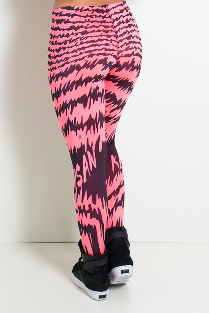 Legging Sublimada PRO (Frequência Rosa Neon) | Ref: NTSP14-002