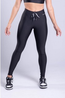 Calça Legging com Cadarço (Preto) | Ref: K3334-A