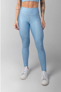 Calça Legging Estampa Digital com Cós Duplo (Azul claro) | Ref: K3600-H