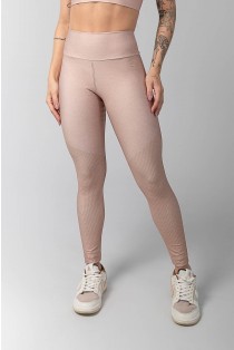 Calça Legging Estampa Digital com Cós Duplo (Marrom Claro) | Ref: K3600-P