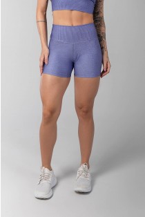 Short com Cós Duplo Estampa Digital (Roxo Escuro) | Ref: K3639-B