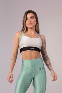 Top com Alças Largas (Off-White / Verde Claro / Preto) | Ref: K3510-A