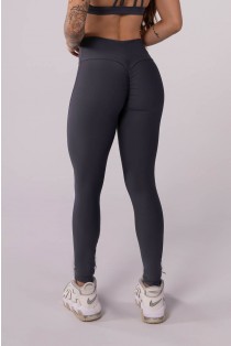 Calça Legging sem Gancho com Franzido (Chumbo) | Ref: K3635-E