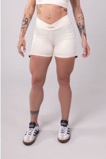 Short com Franzido Lateral (Off-White) | Ref: K3544-F