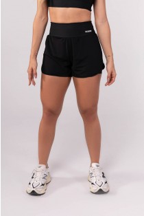 Short Duplo com Tule (Preto) | Ref: K3771-A