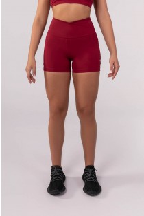 Short com Bolso e Cós Transpassado (Vinho) | Ref: K3840-A