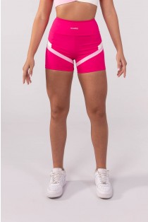 Short com Faixas (Rosa / Off-White / Rosa Claro) | Ref: K3865-A