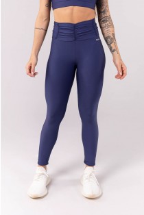 Calça Legging com Franzido no Cós (Azul Marinho) | Ref: K3915-C