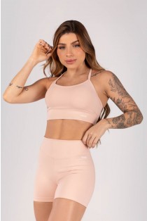 Top com Tiras Duplas Reguláveis (Rosa Bebê) | Ref: K4229-C