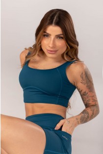 Short sem Gancho com Bolsos (Azul Petróleo) | Ref: K4328-A