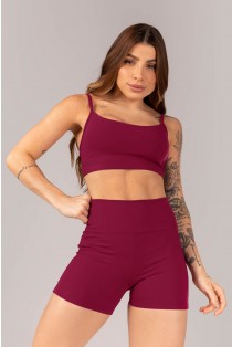 Short com Recortes Costas (Açaí) | Ref: K4344-B