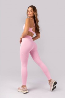 Calça Legging com Coberturas (Rosa Claro) | Ref: K4387-B