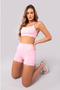 Short com Coberturas (Rosa Claro) | Ref: K4388-B