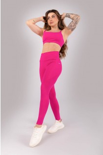 Calça Legging sem Gancho e com Bolsos (Rosa Choque) | Ref: K4413-B