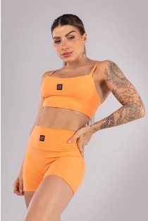 Short com Bolso e Cós em V nas Costas (Laranja Claro) | Ref: K3872-D