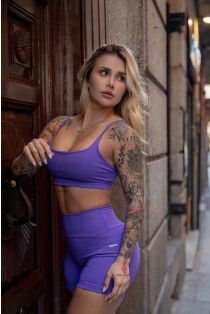 Top com Alças e Decote Quadrado (Violeta) | Ref: K4412-A