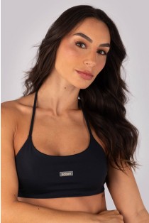 Top Frente Única com Tiras nas Costas (Preto) | Ref: K4523-C