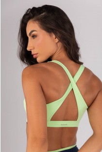 Top com Alças Largas Cruzadas (Verde) | Ref: K4566-A