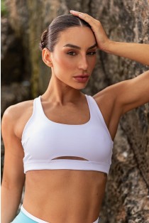 Top com Alças Largas Cruzadas (Branco) | Ref: K4566-B