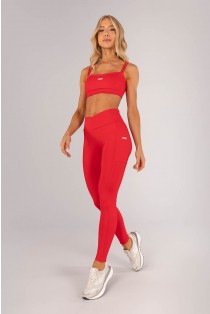 Calça Legging com Cós Transpassado e Bolsos (Rubi) | Ref: K4360-D